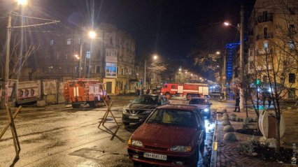 В центре Одессы горело заброшенное здание