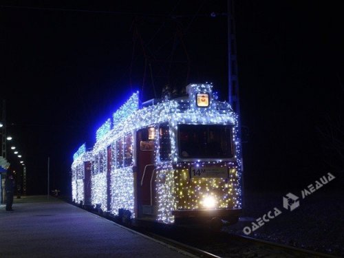 В Одессе пройдет традиционный парад рождественских трамваев