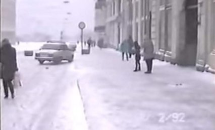 Как выглядела Одесса снежной зимой в 1992 году (видео)