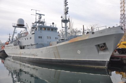 Новый разведывательный корабль ВМС Украины впервые вышел в море