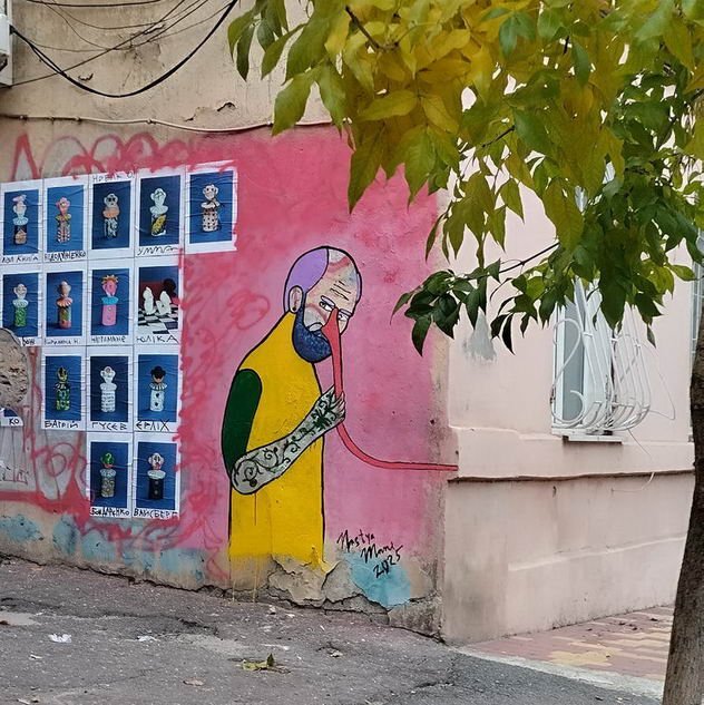 В Одессе в переулке Ройтбурда зарисовали стрит-арт ко Дню рождения художника